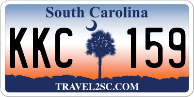 SC license plate KKC159