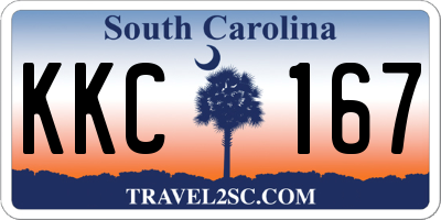 SC license plate KKC167