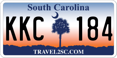 SC license plate KKC184