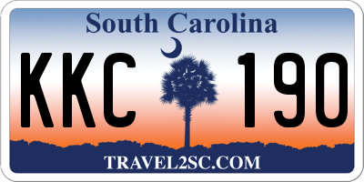 SC license plate KKC190