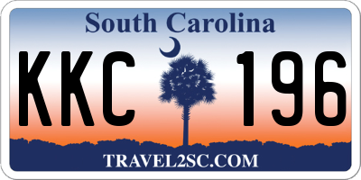 SC license plate KKC196