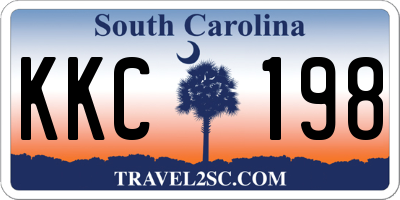 SC license plate KKC198