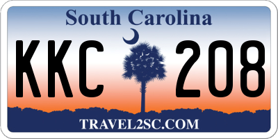 SC license plate KKC208
