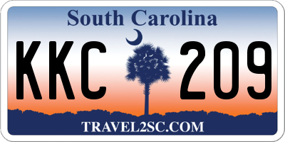 SC license plate KKC209