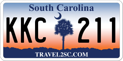 SC license plate KKC211