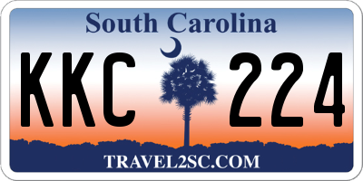 SC license plate KKC224