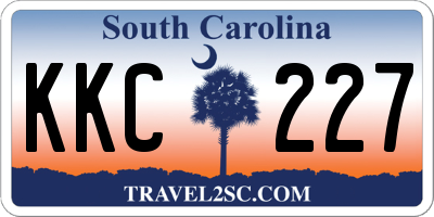 SC license plate KKC227