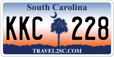 SC license plate KKC228