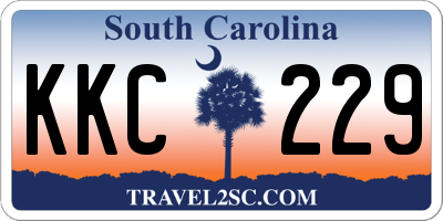 SC license plate KKC229