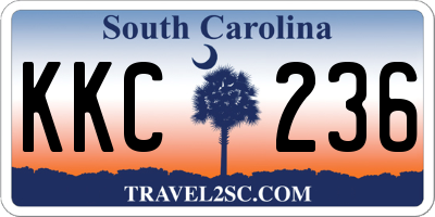 SC license plate KKC236