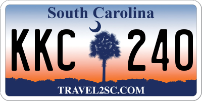 SC license plate KKC240