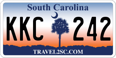 SC license plate KKC242