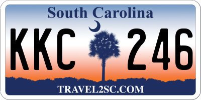 SC license plate KKC246