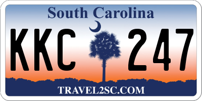 SC license plate KKC247