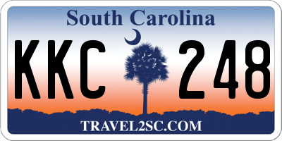 SC license plate KKC248