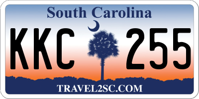 SC license plate KKC255