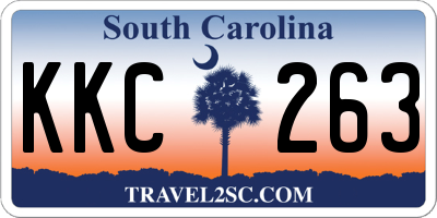 SC license plate KKC263