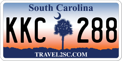 SC license plate KKC288