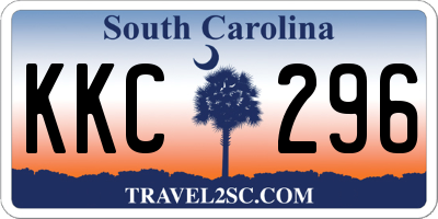 SC license plate KKC296