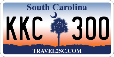 SC license plate KKC300