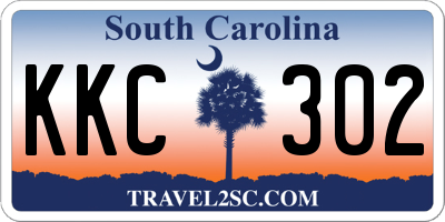 SC license plate KKC302