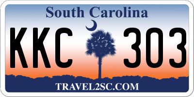 SC license plate KKC303