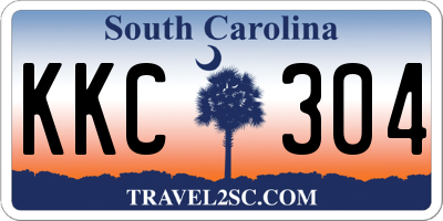 SC license plate KKC304
