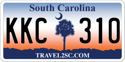 SC license plate KKC310