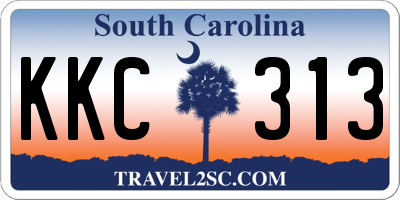 SC license plate KKC313