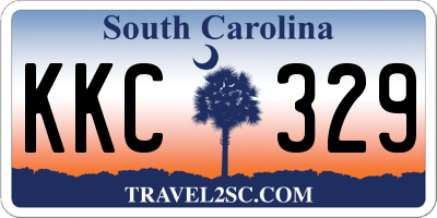 SC license plate KKC329