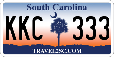 SC license plate KKC333