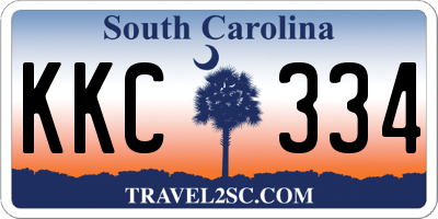 SC license plate KKC334
