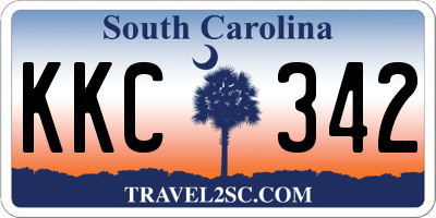 SC license plate KKC342