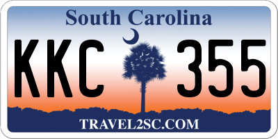 SC license plate KKC355
