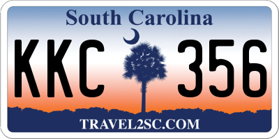 SC license plate KKC356
