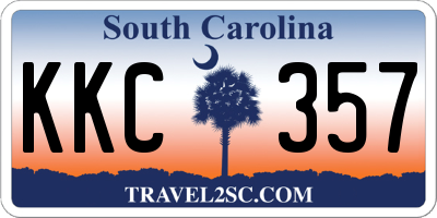 SC license plate KKC357