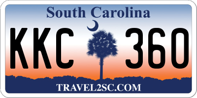 SC license plate KKC360