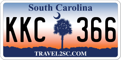 SC license plate KKC366