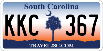 SC license plate KKC367