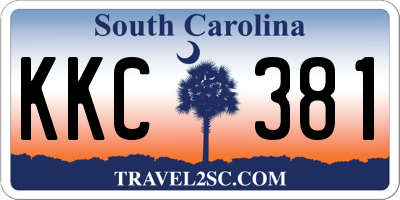 SC license plate KKC381