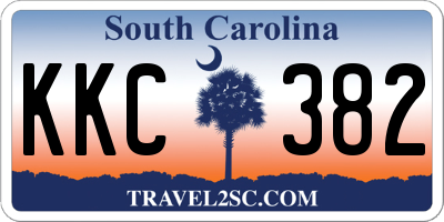 SC license plate KKC382