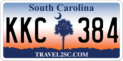 SC license plate KKC384