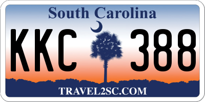 SC license plate KKC388