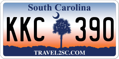 SC license plate KKC390
