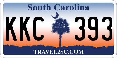 SC license plate KKC393