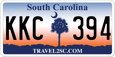 SC license plate KKC394
