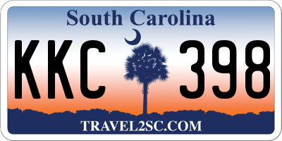 SC license plate KKC398
