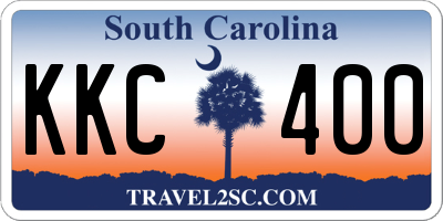 SC license plate KKC400