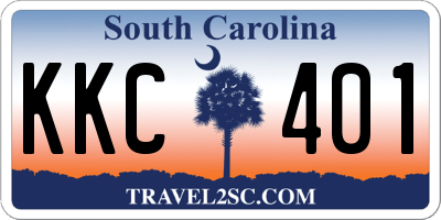 SC license plate KKC401