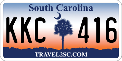 SC license plate KKC416